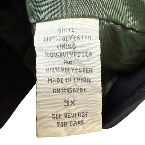 CALI 1850 Camo Bomber Jacket Plus Size 3X Green Womens Windbreaker Hoodie - Picture 8 of 9